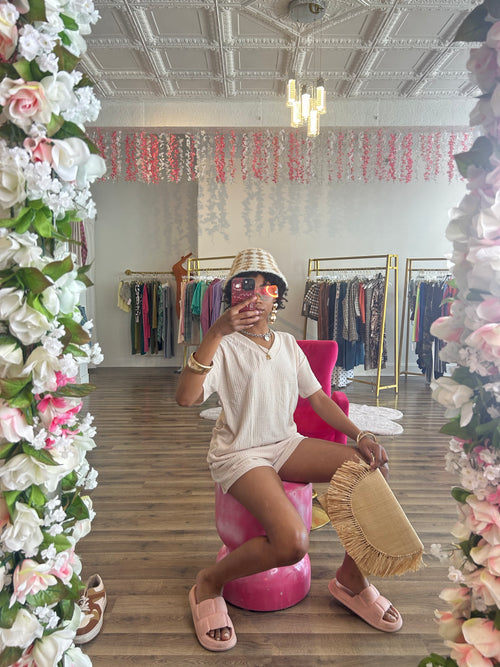 Beige Baby| Short Lounge Set