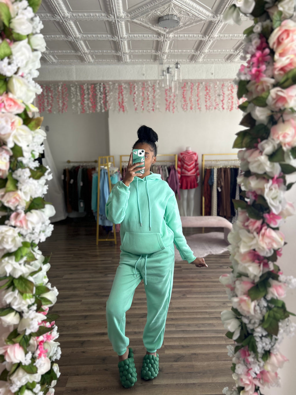 Teal Comfy Jogger Set