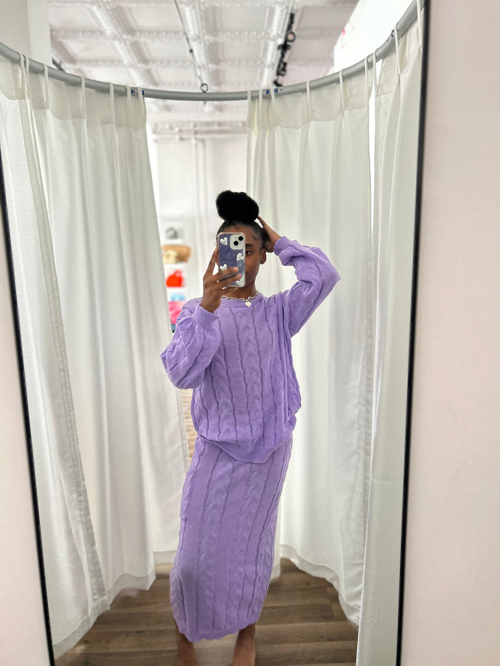 Pretty Purple Sweater Set