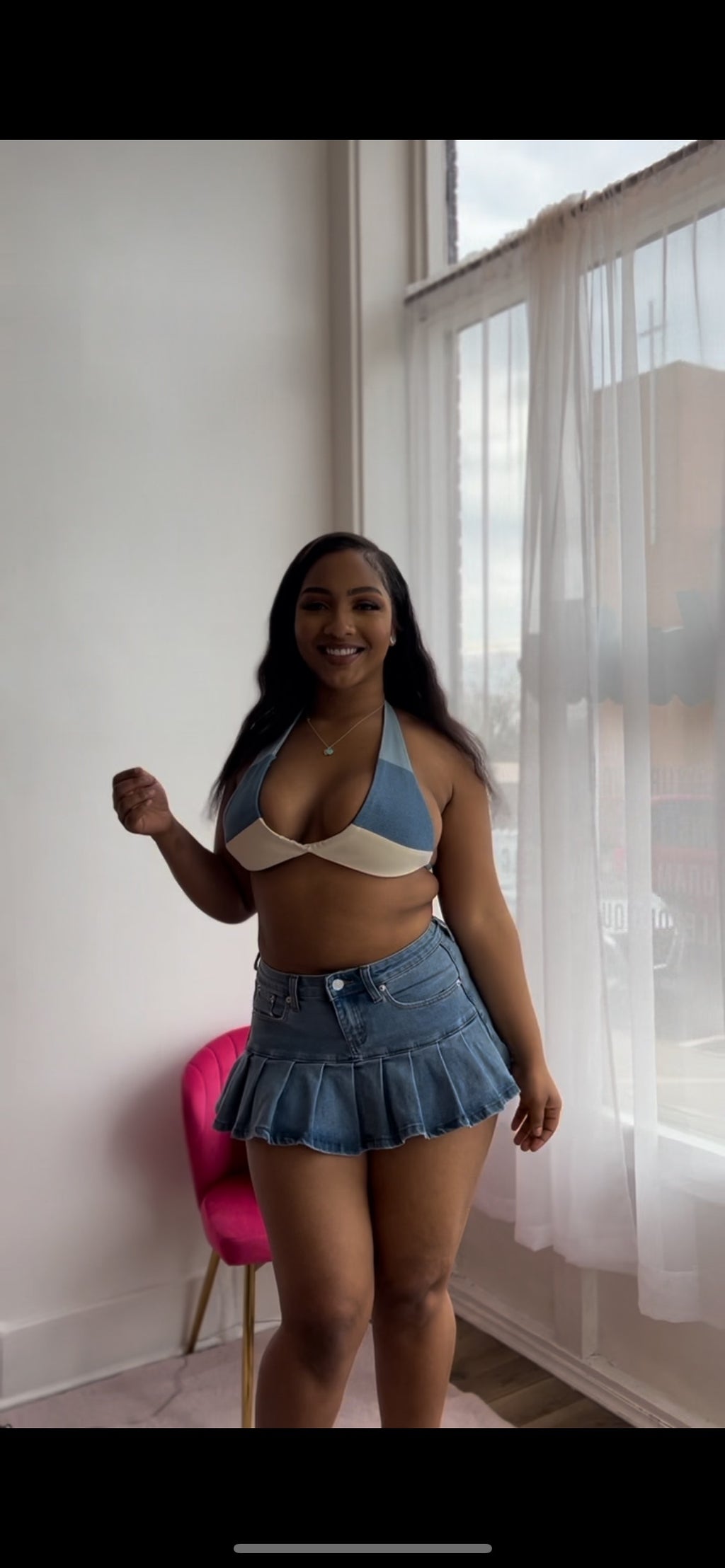 blue jean bra