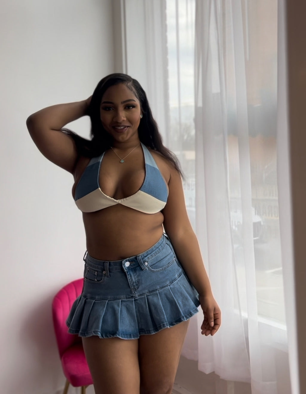 blue jean bra