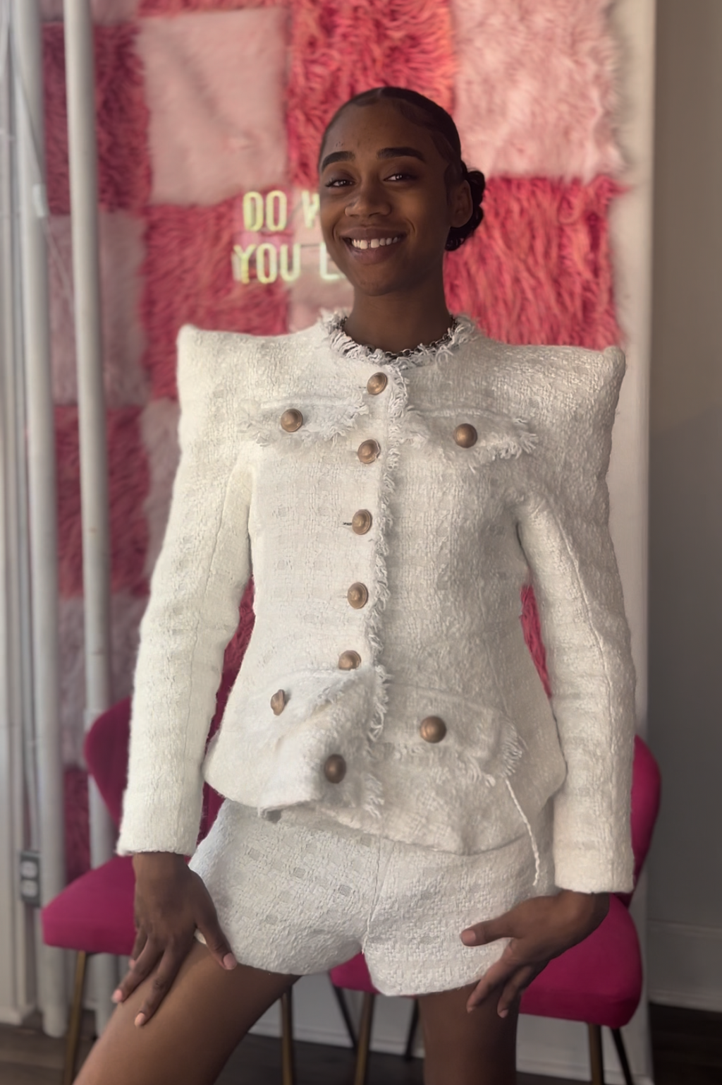 White Boss Babe Set