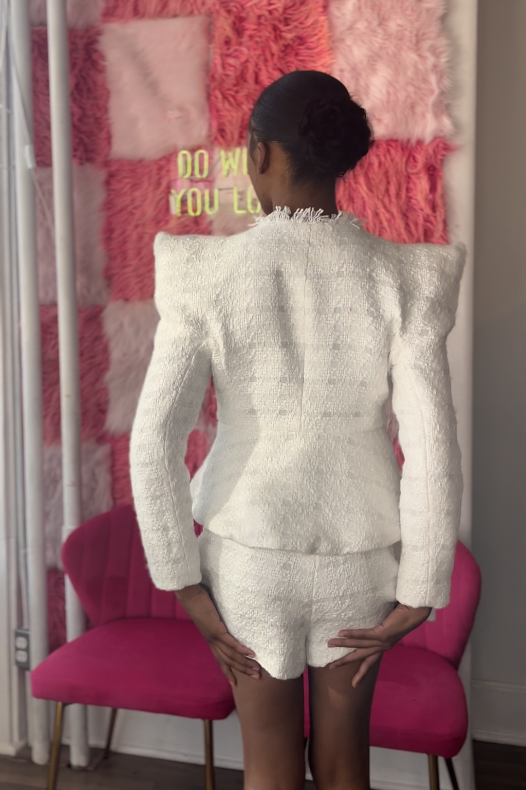 White Boss Babe Set