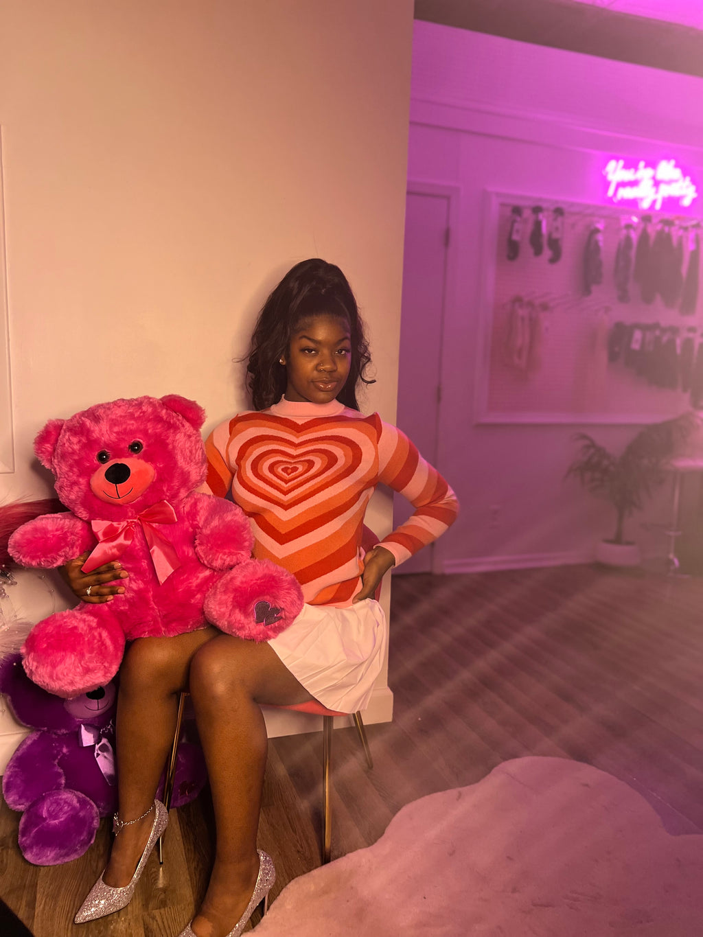 Powerpuff Heart Sweater